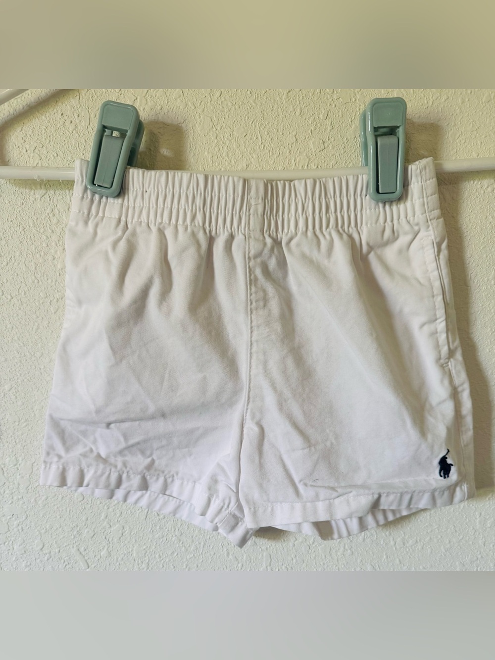 Ralph Lauren White Elastic-Waist Kids Shorts